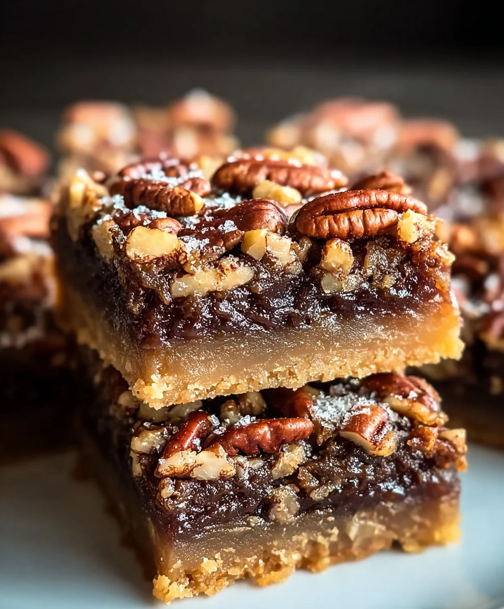 German Chocolate Pecan Pie Bars-Easy Dessert