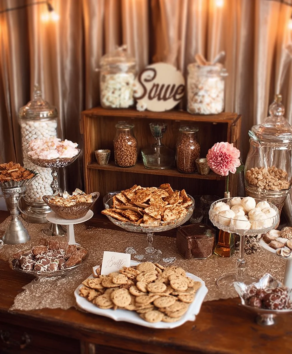 Vintage Wedding Dessert Table Ideas-Sweet Delights