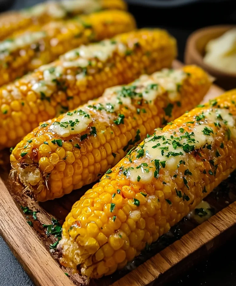 Cheesy Garlic Butter Corn on the Cob Recipe