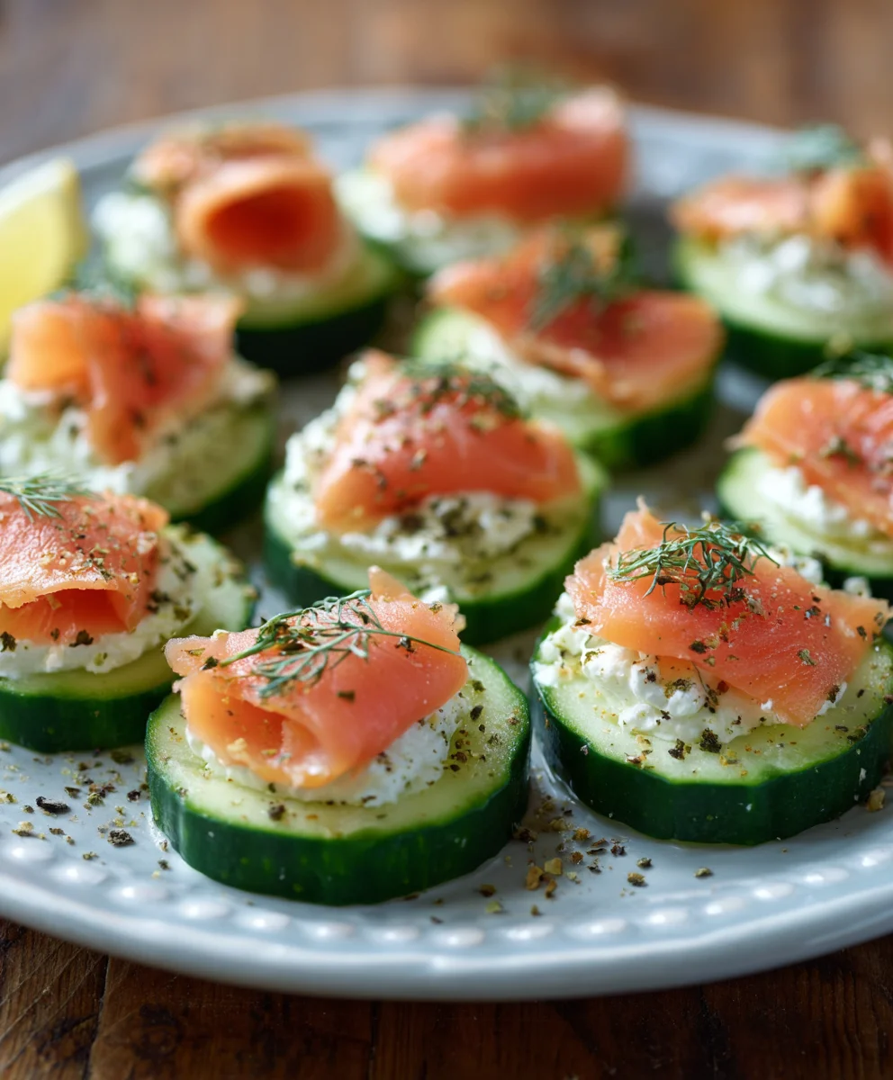 Cucumber Smoked Salmon Bites-Easy Appetizer Recipe