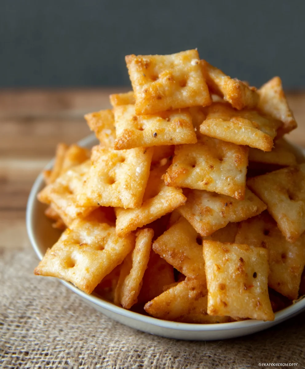 Gluten Free Cheez Its - Easy Cheesy Snack Recipe