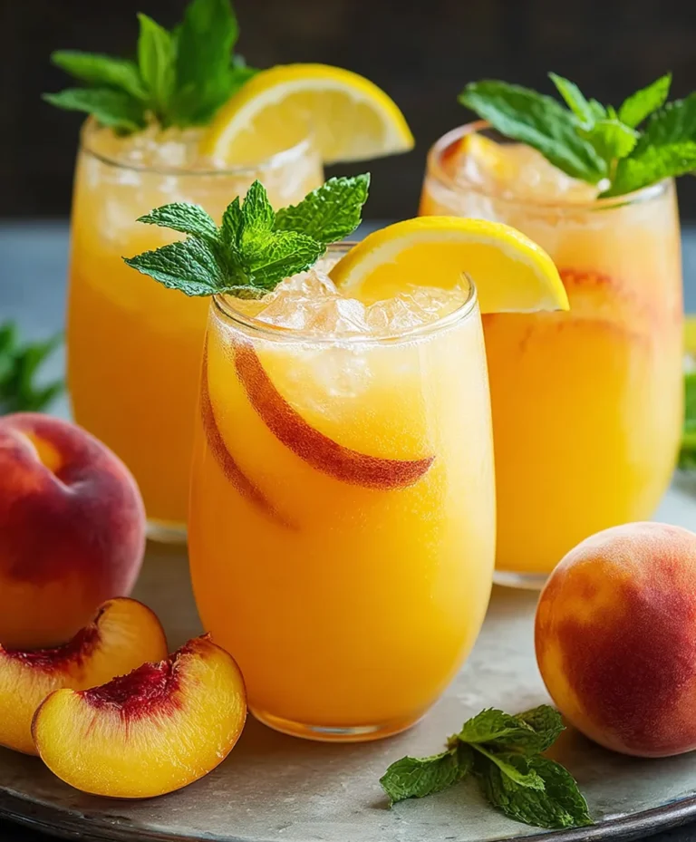 Refreshing Peach Lemonade – Easy Summer Drink