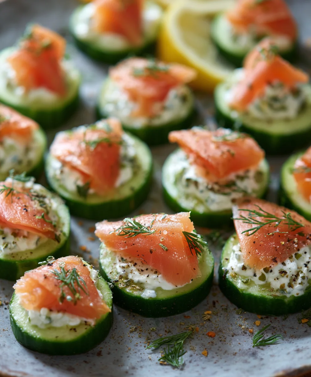 Cucumber Smoked Salmon Bites-Easy Appetizer Recipe