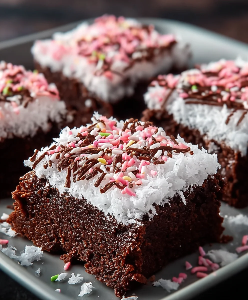 Sno Ball Brownies - Decadent Coconut Chocolate Bliss