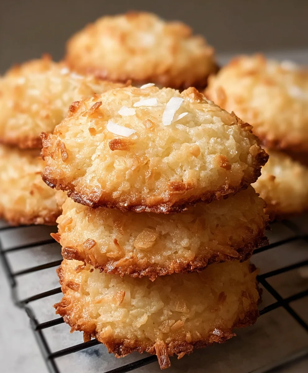 Chewy Coconut Cookies- Easy Homemade Treat