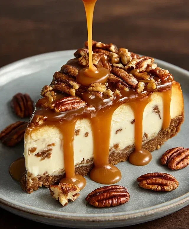 Pecan Caramel Cheesecake