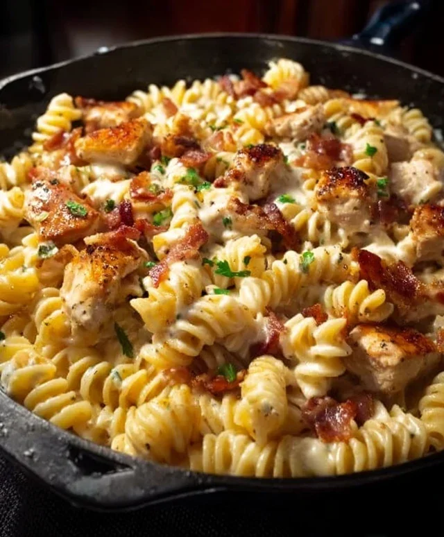 Chicken Beef Beef Bacon Ranch Pasta