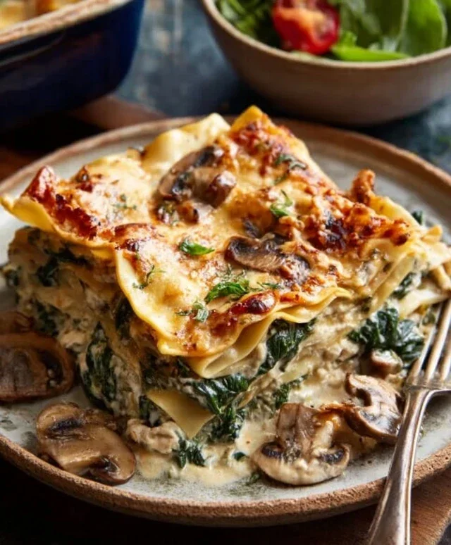 Mushroom And Spinach Lasagna Recipe