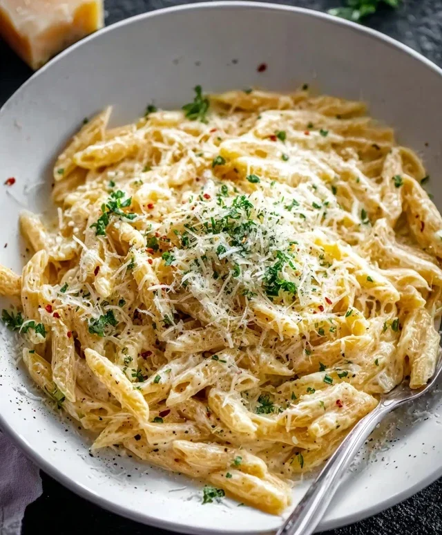 One Pot Creamy Garlic Pasta (Just 20 Minutes!)
