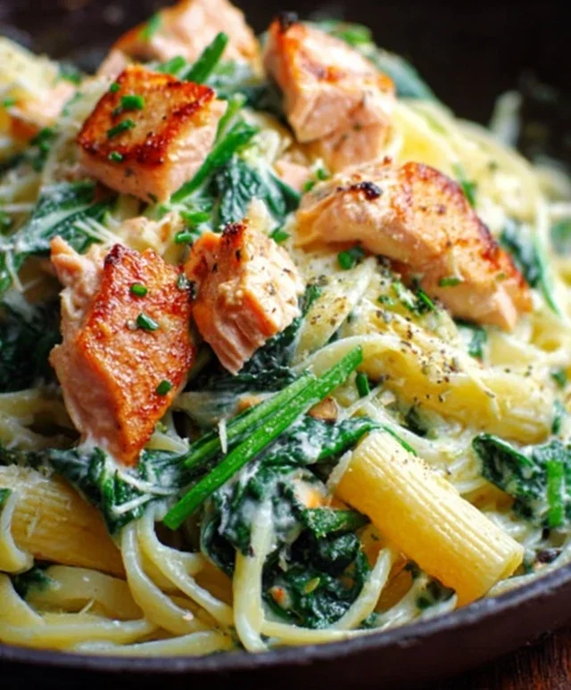 Salmon Spinach Pasta Dish: A Delicious and Nutritious Recipe to Try Today