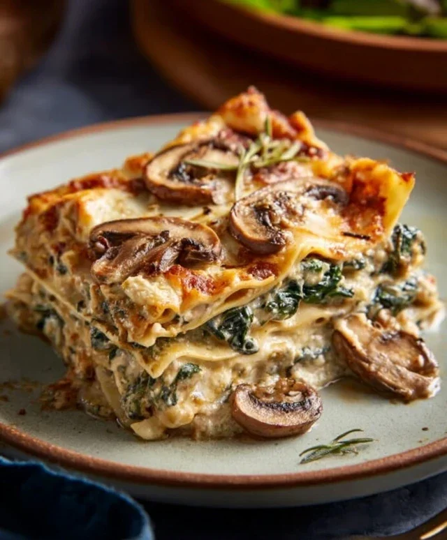 Mushroom And Spinach Lasagna Recipe