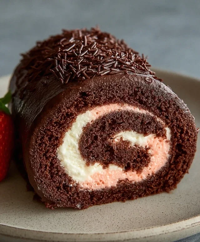Easy Chocolate Swiss Roll