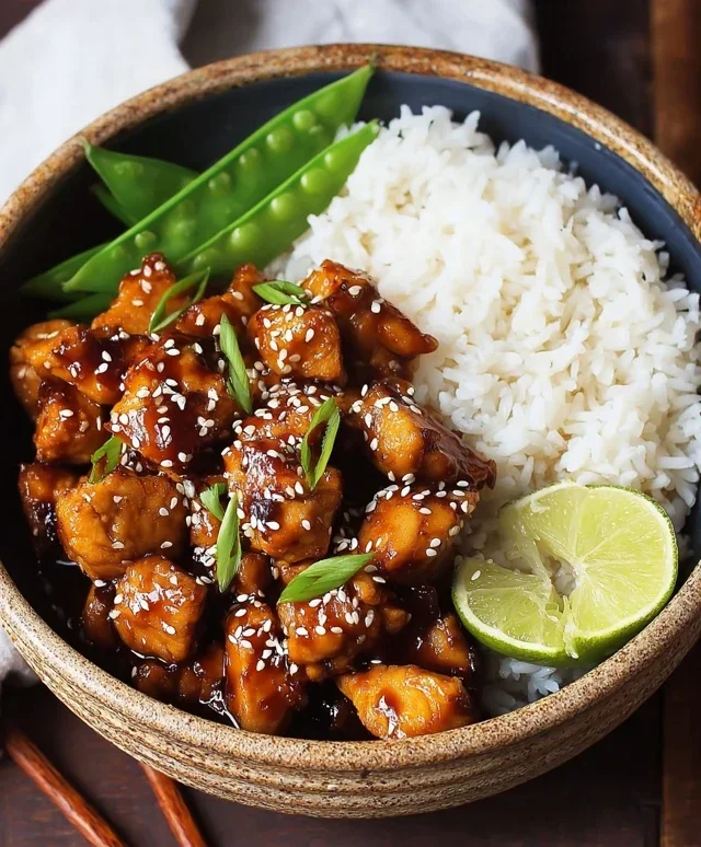 Healthy Sesame Chicken Dish
