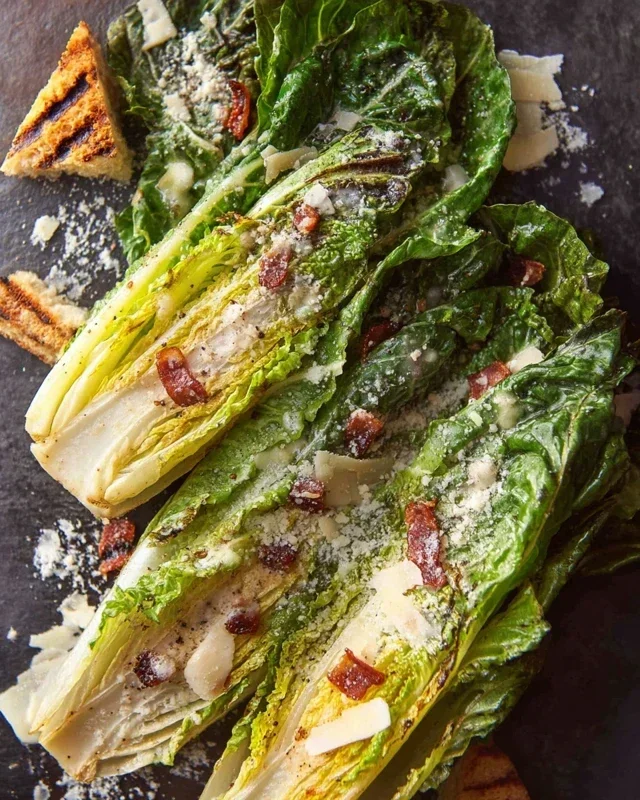 Grilled Romaine Caesar Salad Recipe