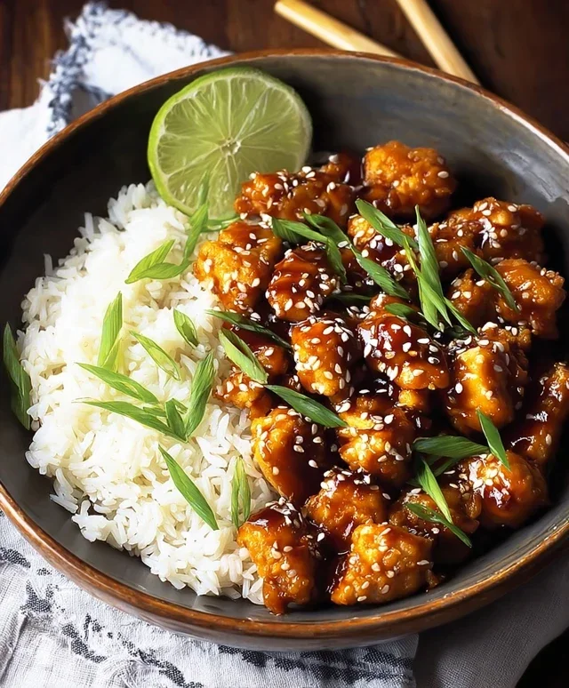Healthy Sesame Chicken Dish
