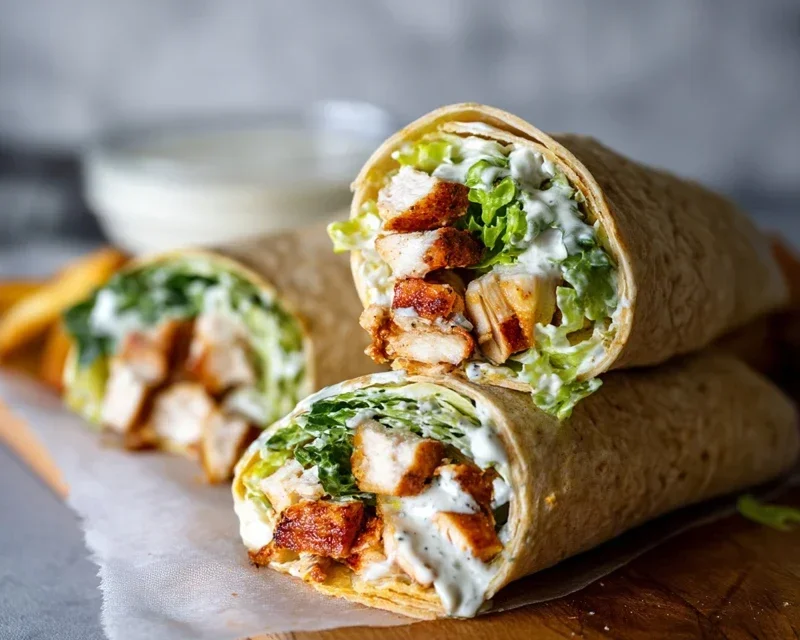 Chicken Caesar Wraps