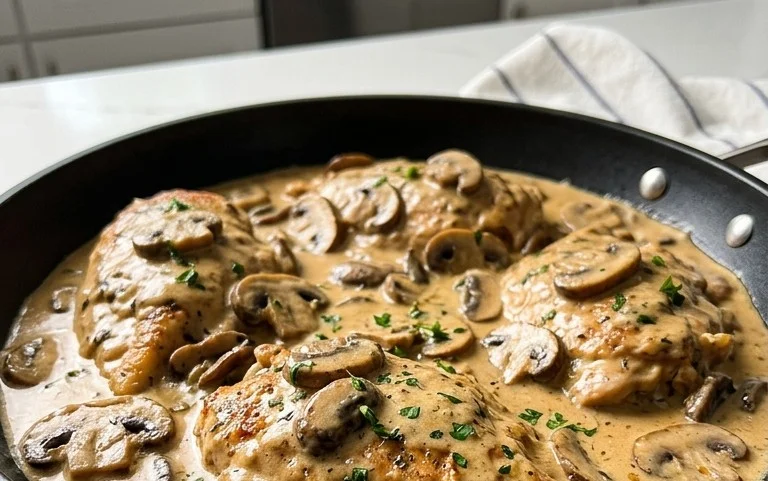 Creamy Mushroom Chicken Recipe