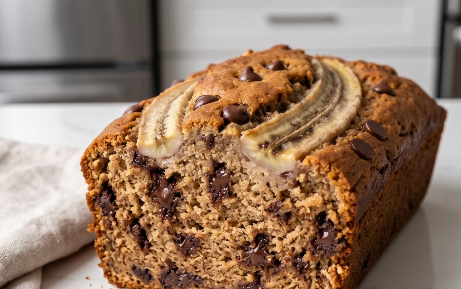Easy Chocolate Chip Banana Bread