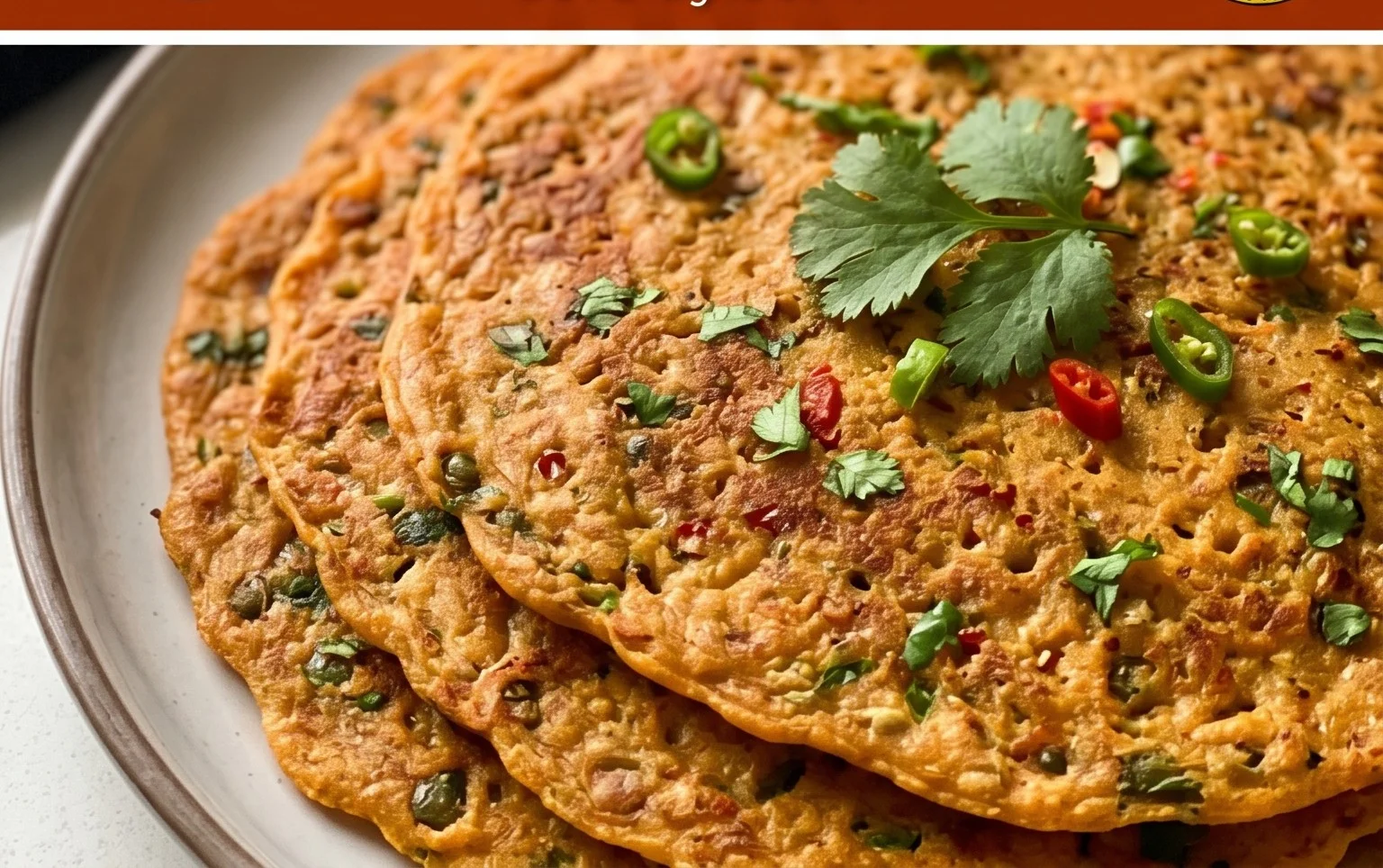 Masoor Dal Chilla | Savory Red Lentil Pancakes
