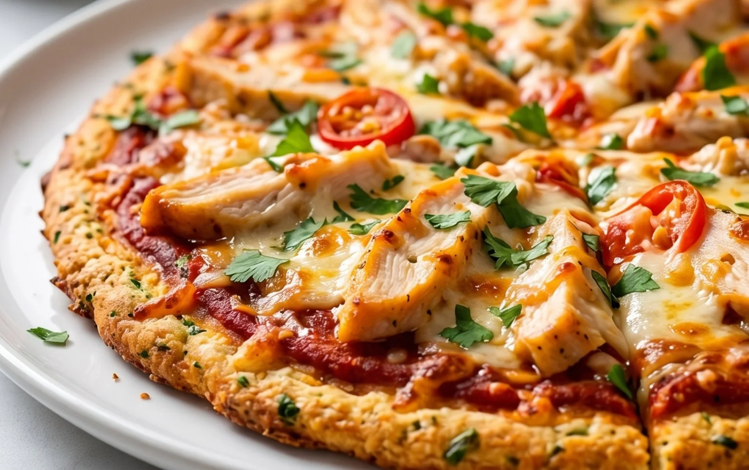 Chicken Crust Pizza (Low Carb + High Protein