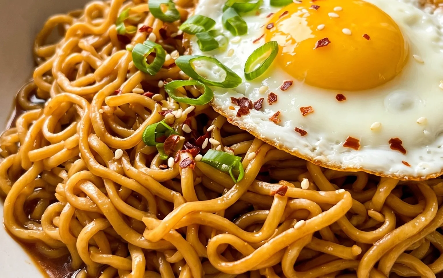 Easy Saucy Ramen Noodles