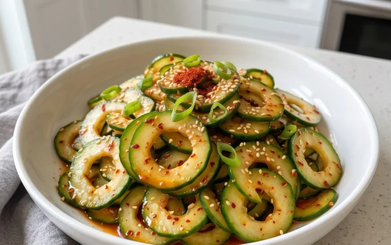 Spiral Cucumber Salad: Korean-Inspired Recipe