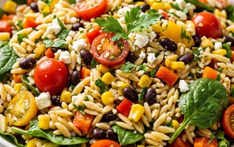 Rainbow Orzo Salad