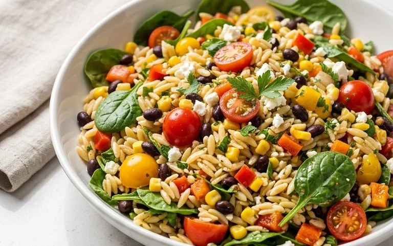 Rainbow Orzo Salad