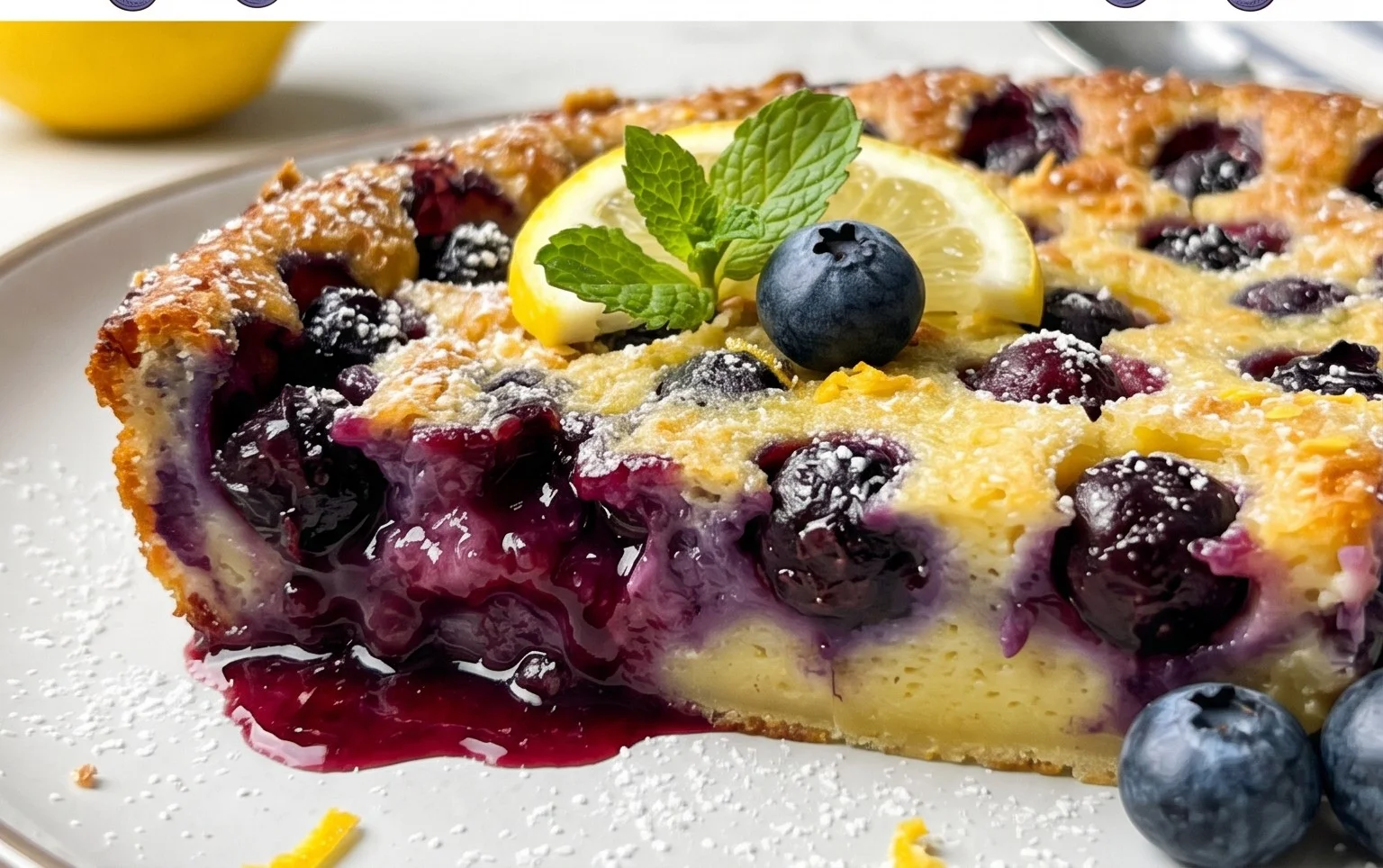 Lemon Blueberry Clafoutis