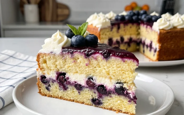 Nova Scotia Blueberry Cream Cake