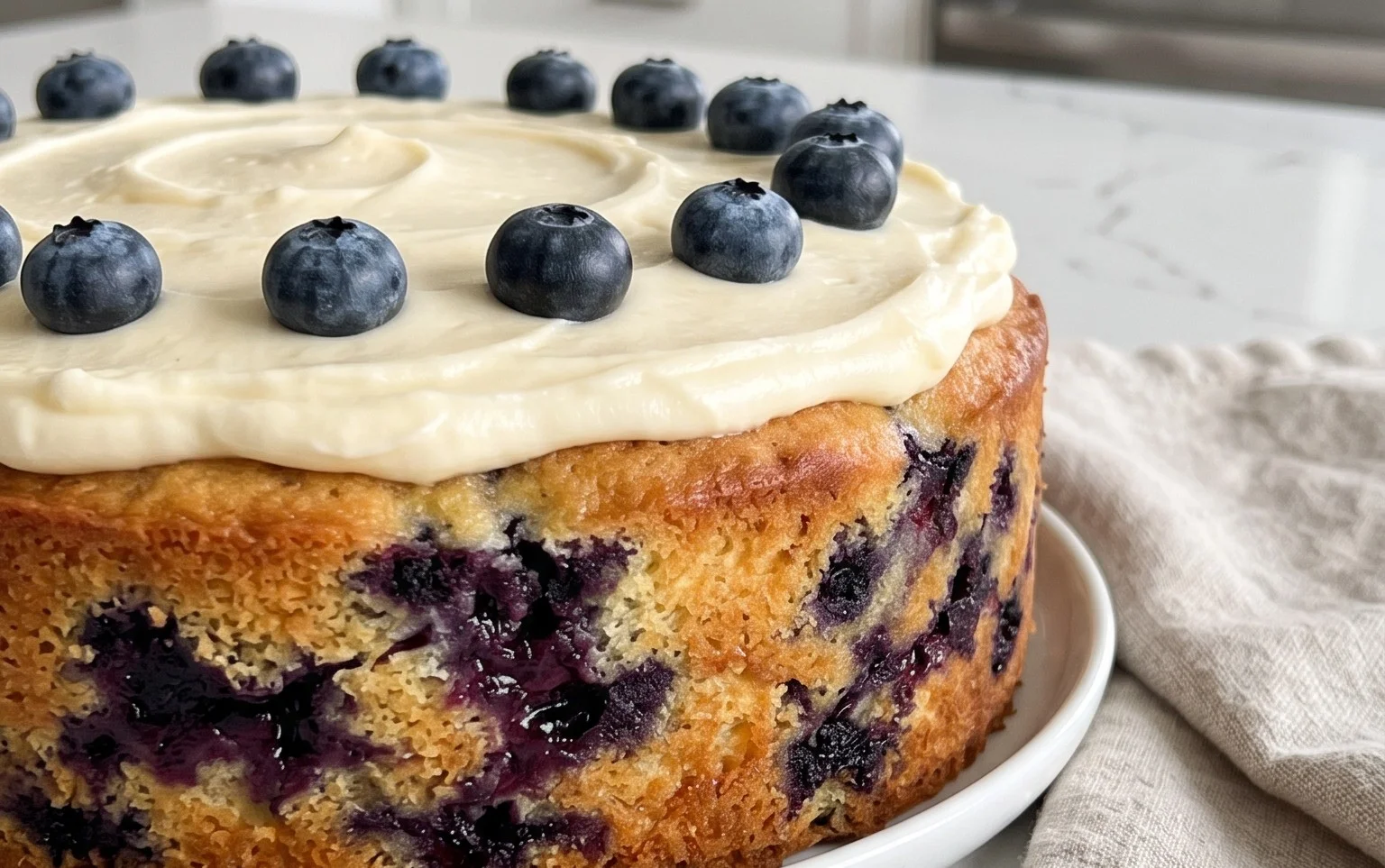 Nova Scotia Blueberry Cream Cake