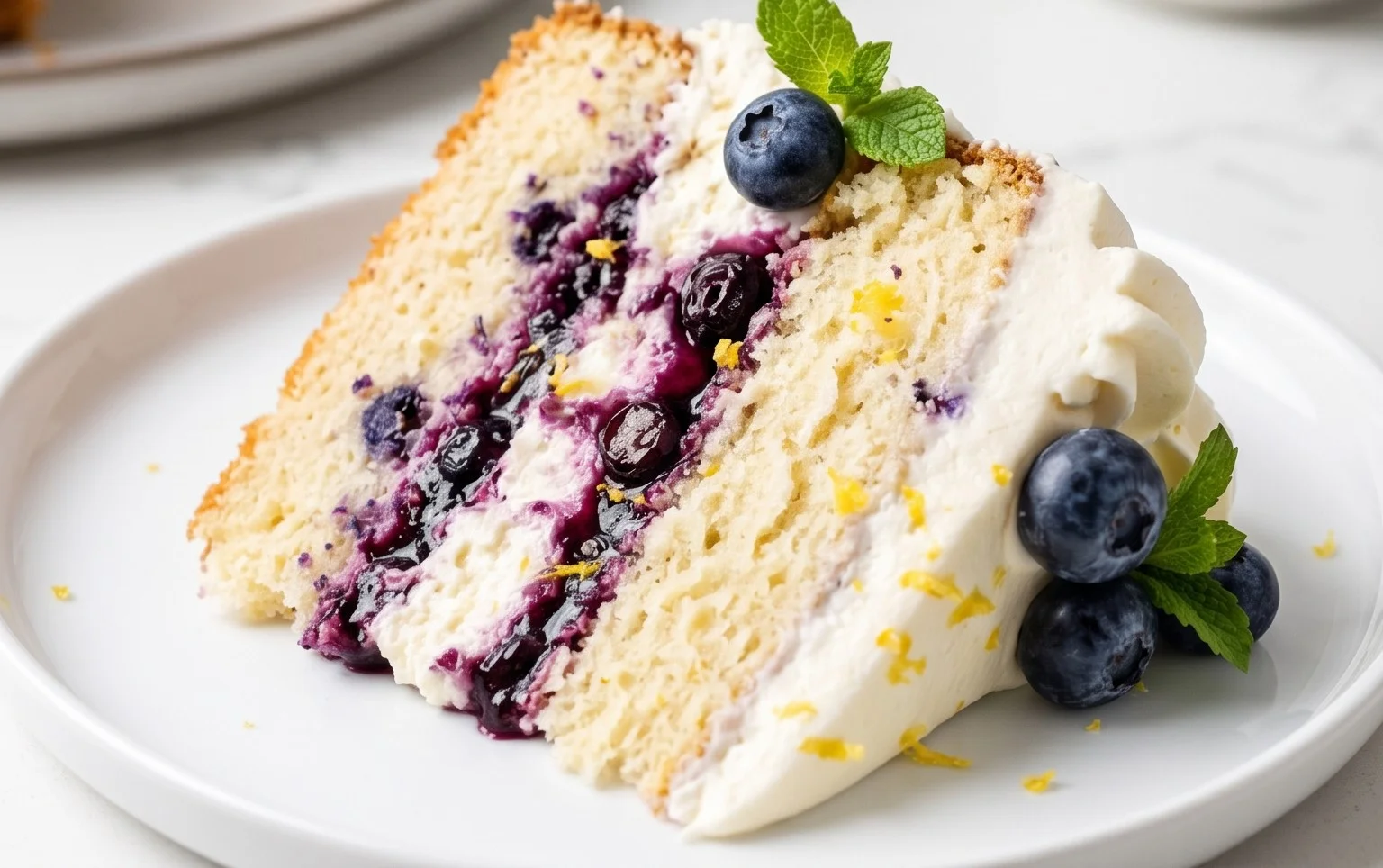 Nova Scotia Blueberry Cream Cake