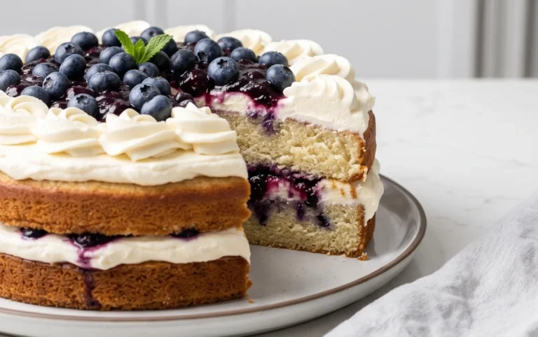 Nova Scotia Blueberry Cream Cake