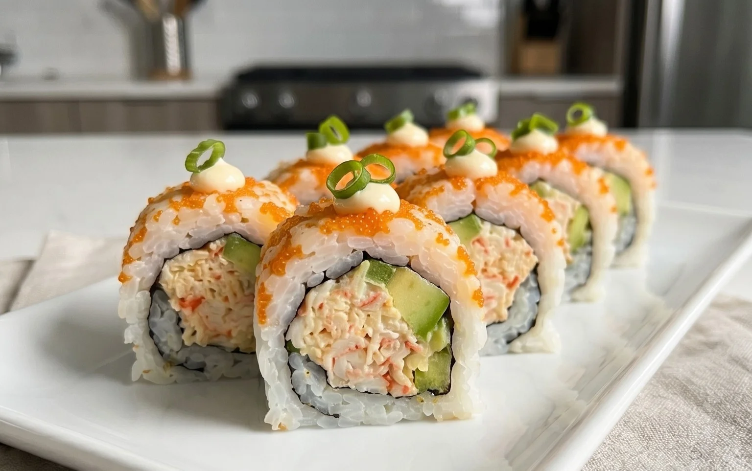 Kani Sushi (Spicy Crab Roll)