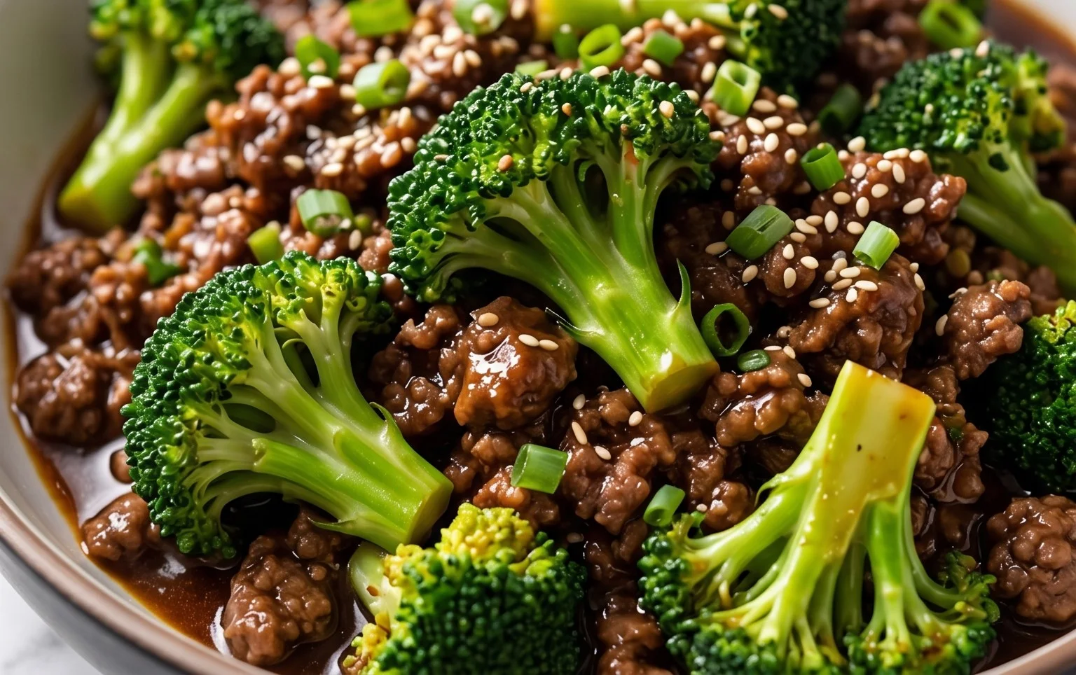 Ground Beef and Broccoli