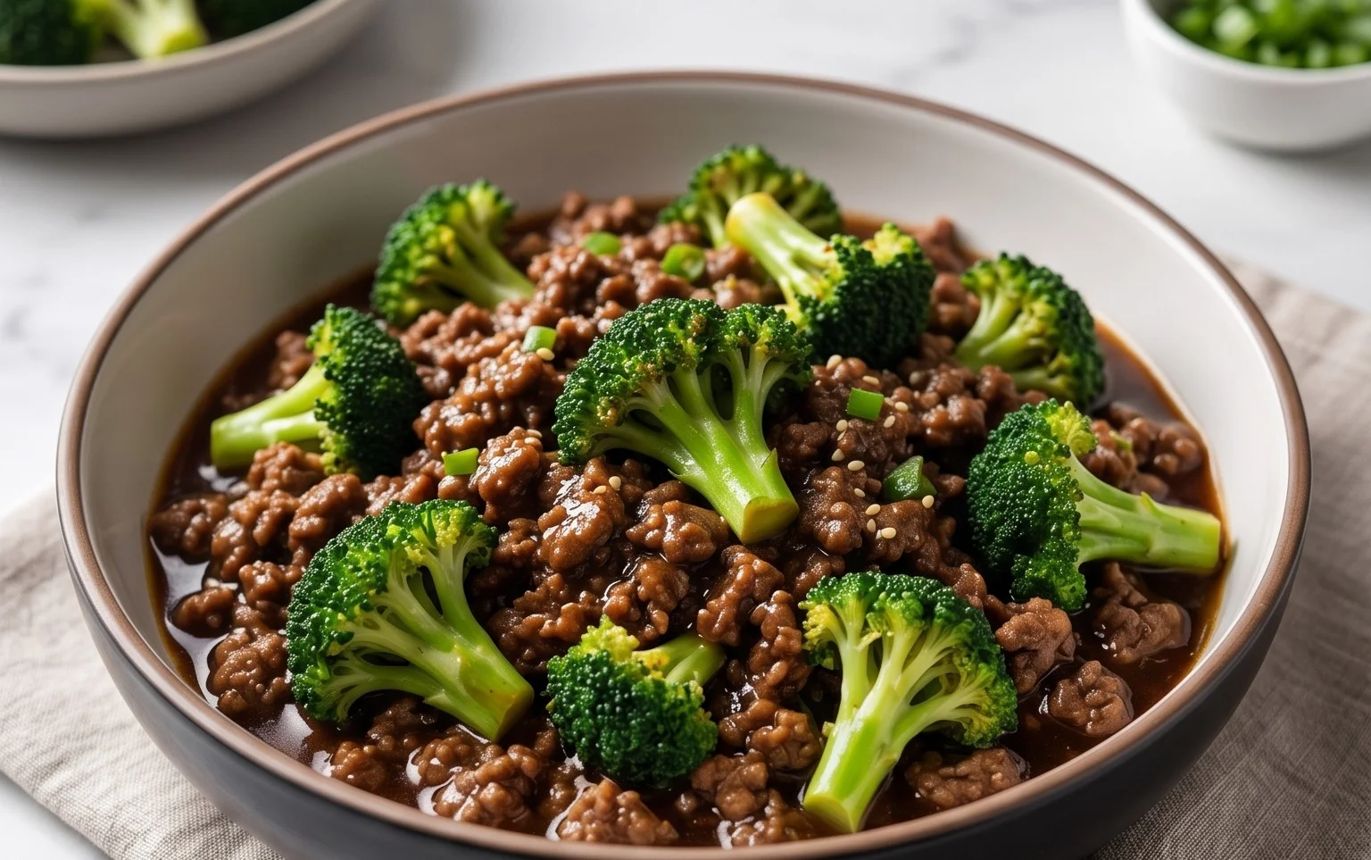 Ground Beef and Broccoli
