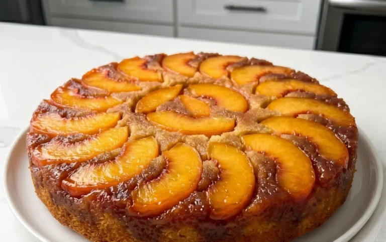 Peach Upside-Down Cake Recipe
