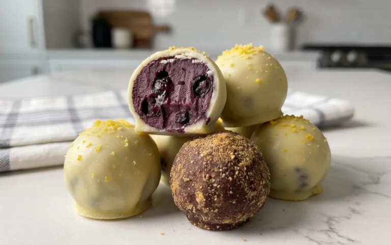 LEMON BLUEBERRY TRUFFLES