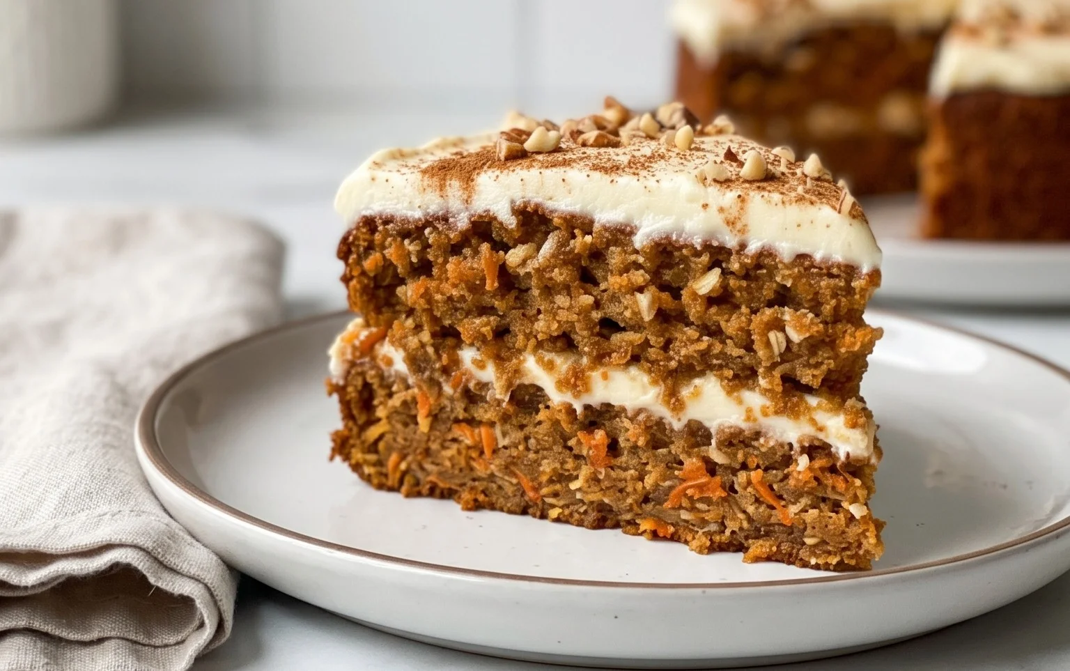 Easy Flourless Oatmeal Carrot Cake Recipe
