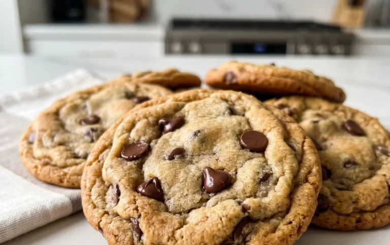 Crispy and Chewy Chocolate Chip Cookies