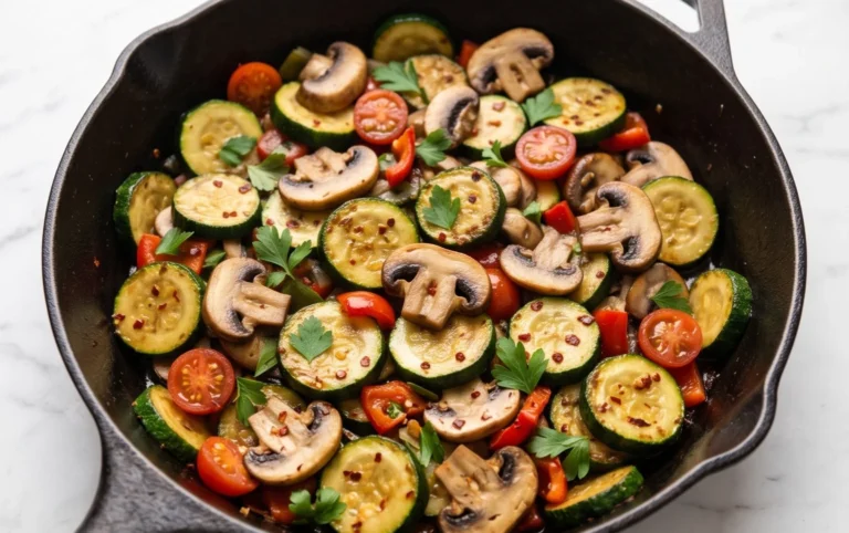 Skillet Zucchini and Mushrooms