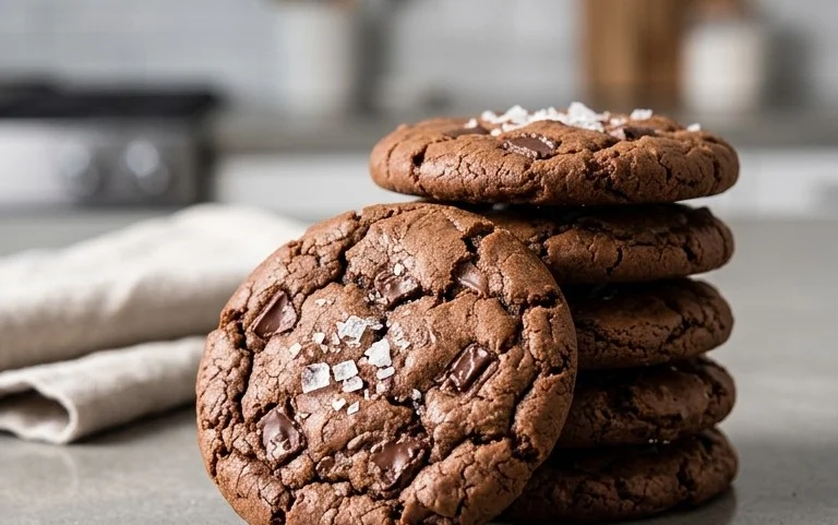 Salted Brownie Cookies