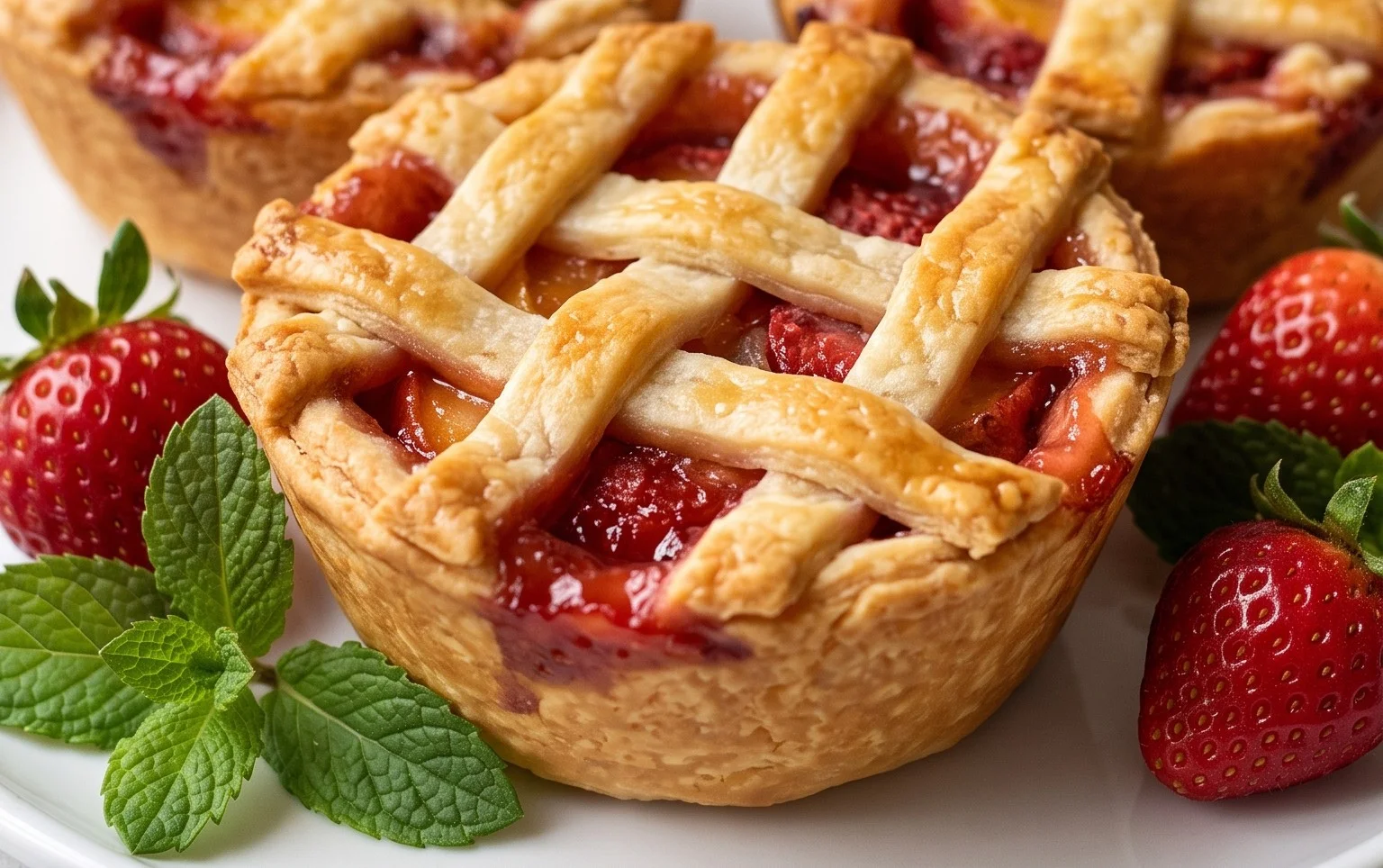 Strawberry Peach Pie Bites