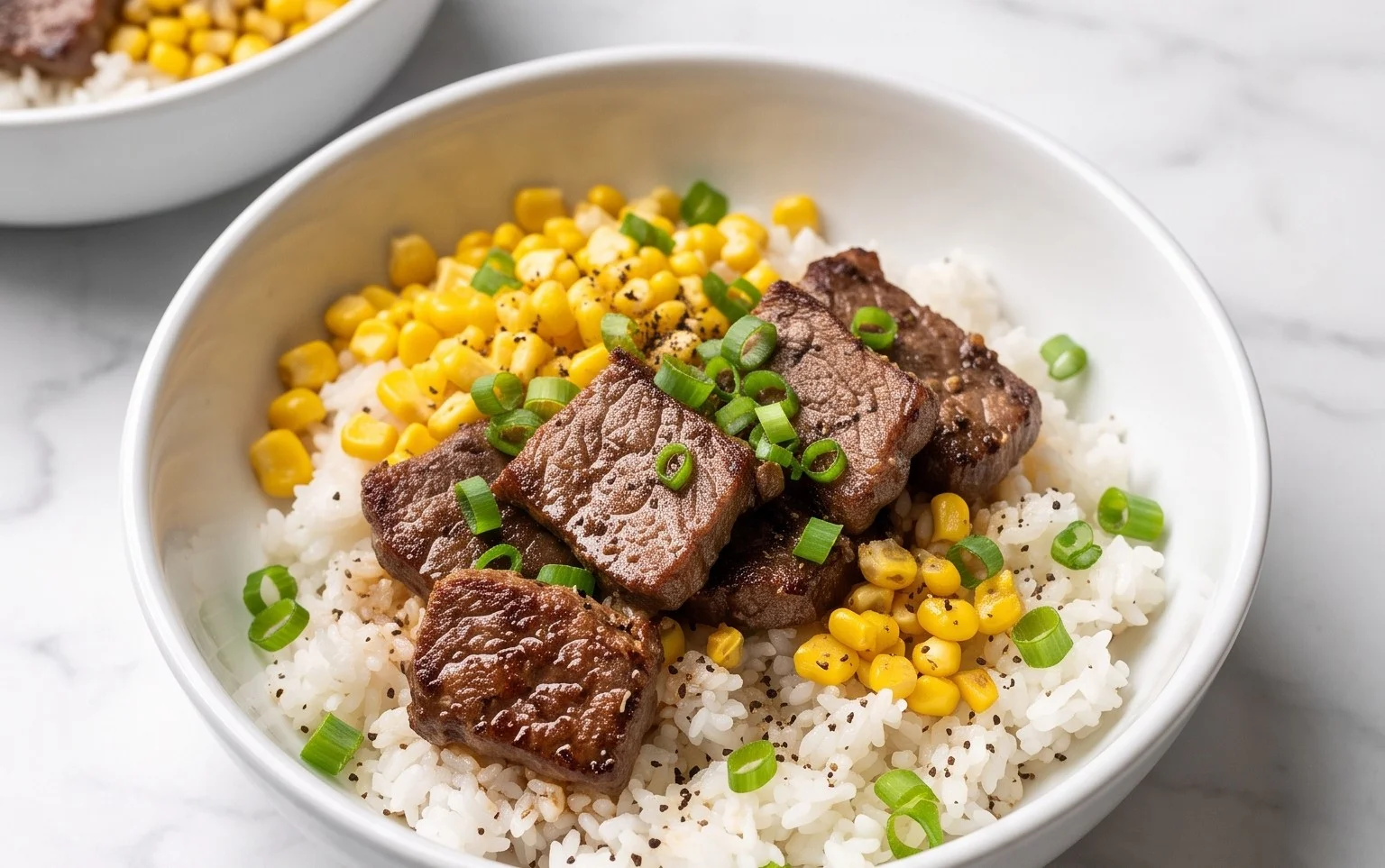 Beef Pepper Rice Bowl is a delicious meal option.