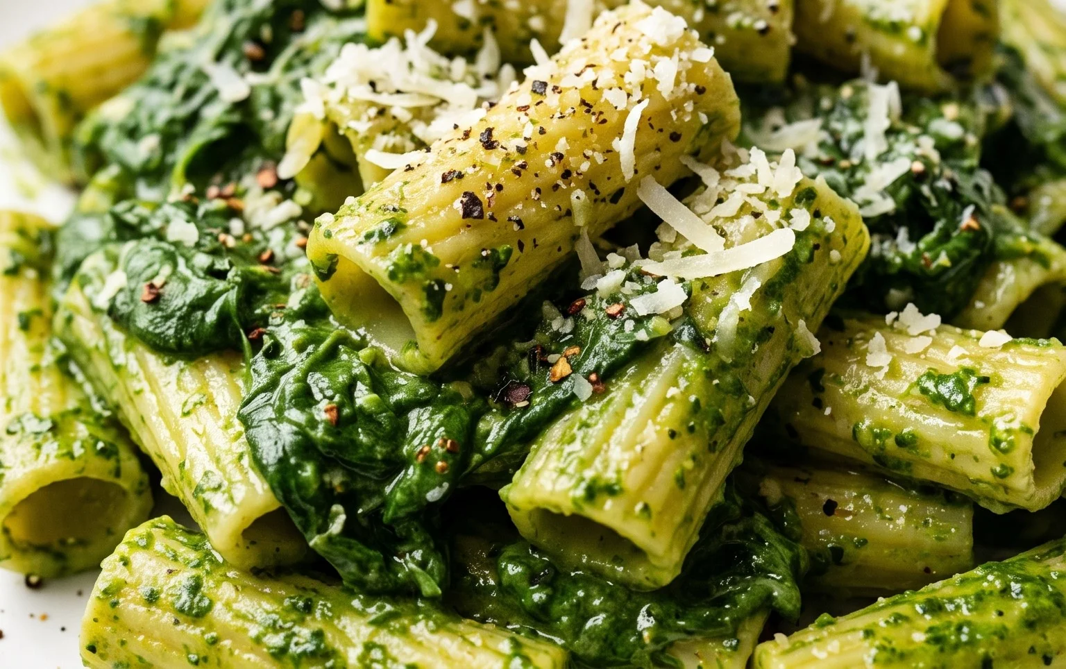 Pasta with Spinach Sauce