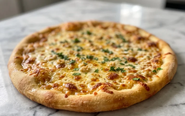 buttery garlic pizza