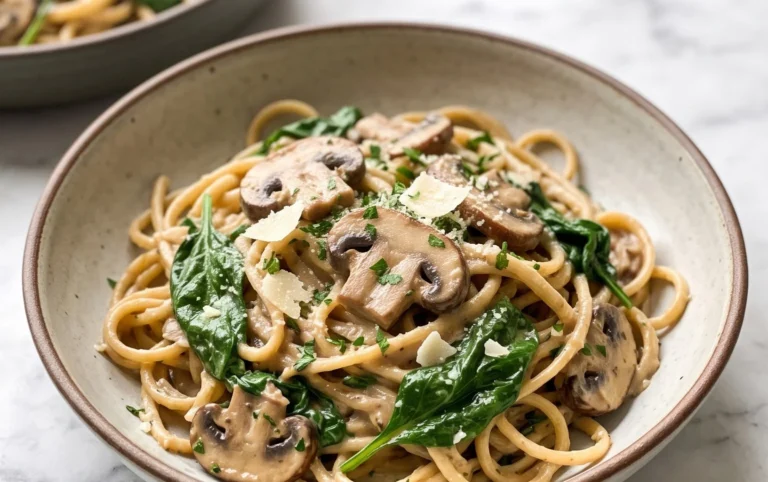 Spinach Mushroom Pasta