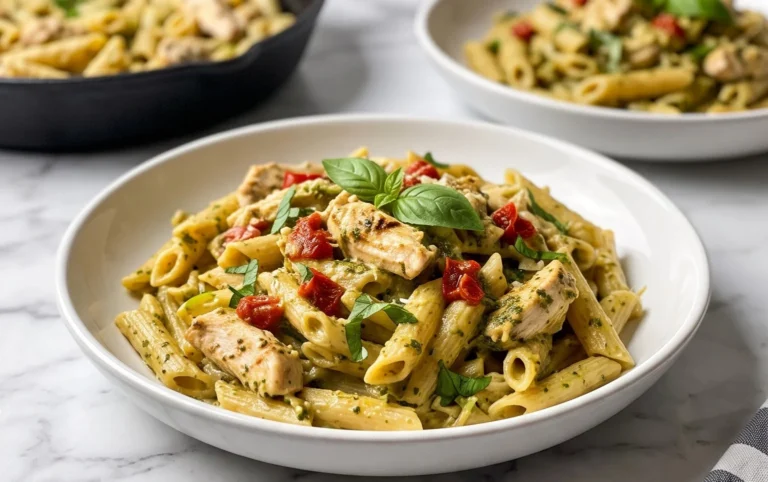 Creamy Chicken Pesto Pasta
