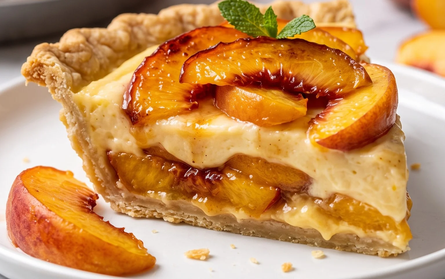 Peaches and Cream Pie