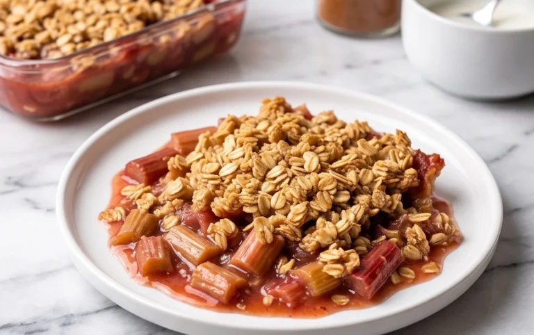 Easy Rhubarb Crisp